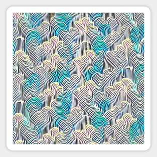 Abstract Spring Feathers (MD23SPR026) Magnet